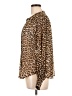 Chico's Animal Print Brown Long Sleeve Blouse Size 10 - photo 5