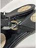 Chanel 100% Leather Gray Black Sandals Size EU 40 - photo 5