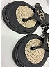 Chanel 100% Leather Gray Black Sandals Size EU 40 - photo 3