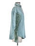 Club L Teal Long Sleeve Blouse Size 4 - photo 4
