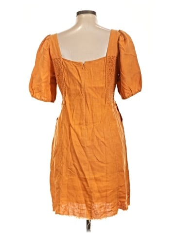 Madewell Maisie Mini Dress in 100% Linen (view 2)