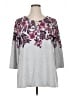 Ruby Rd. Gray 3/4 Sleeve T-Shirt Size XL - photo 1