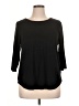 Cupio Black 3/4 Sleeve Top Size 1X - photo 1
