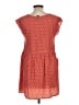 Zara Basic Print Orange Casual Dress Size L (estimated) - photo 2