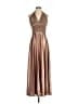 Martha Lynn 100% Polyester Metallic Brown Cocktail Dress Size 6 - photo 1