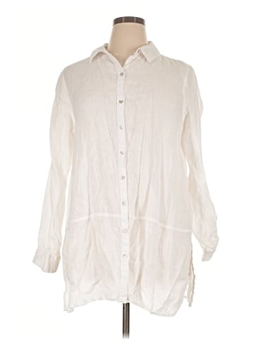 Tahari Long Sleeve Button-Down Shirt (view 1)