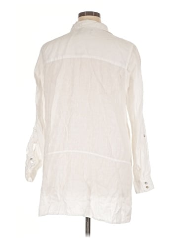 Tahari Long Sleeve Button-Down Shirt (view 2)