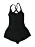 iuga Solid Black One Piece Swimsuit Size XS - photo 1