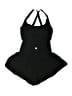 iuga Solid Black One Piece Swimsuit Size XS - photo 2
