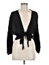 Shein Black 3/4 Sleeve Blouse Size M - photo 1