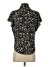 Fred David Animal Print Black Short Sleeve Blouse Size S - photo 2