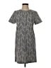 Zara Basic Chevron-herringbone Gray Casual Dress Size S - photo 1
