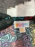 Lularoe Print Multi Color Burgundy Casual Dress Size 3X - photo 7
