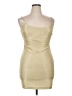 B. Darlin 100% Polyester Metallic Gold Cocktail Dress Size 15 - 16 - photo 1