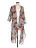 Lularoe 100% Polyester Red Kimono Size L - photo 1