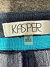 Kasper 100% Polyester Chevron-herringbone Blue Dress Pants Size 18 - photo 4