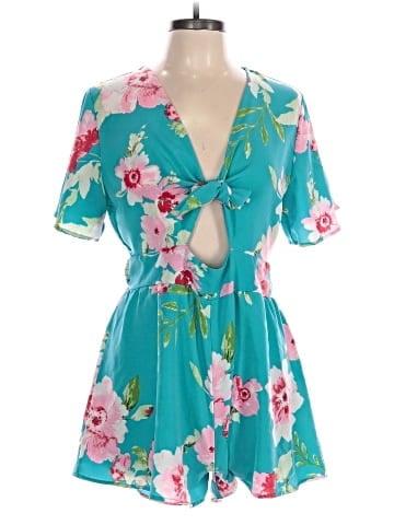 Peach Love Romper (view 1)