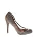 Badgley Mischka Metallic Gray Heels Size 6 - photo 1