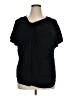 Universal Standard 100% Viscose Black Short Sleeve Top Size 16 (S) - photo 1