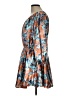 Caroline Constas 100% Polyester Print Blue Casual Dress Size L - photo 5