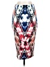 Material Girl Print Red Casual Skirt Size S - photo 1