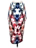 Material Girl Print Red Casual Skirt Size S - photo 2