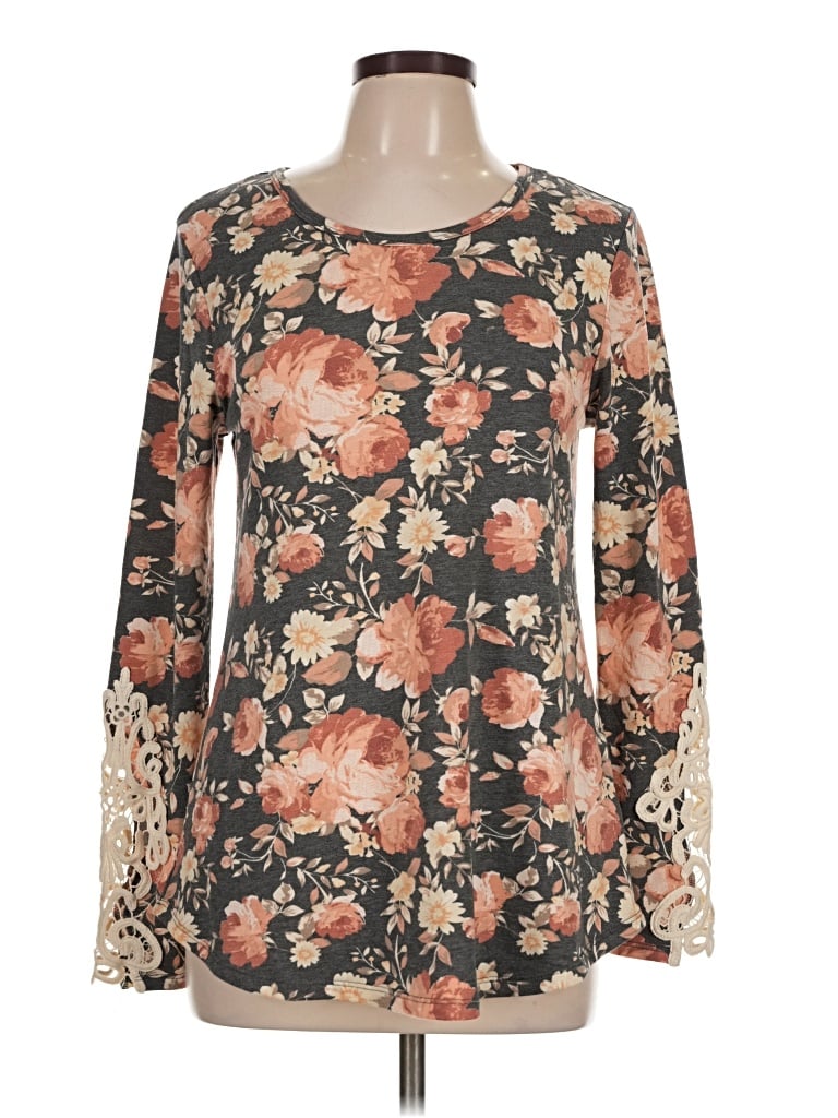 Pre-owned Moa Moa Long Sleeve T-shirt In Brown