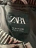 Zara 100% Leather Green Gray Jacket Size 13 - 14 - photo 3