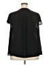 Torrid 100% Polyester Black Short Sleeve Blouse Size 2X Plus (2) - photo 2
