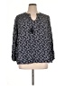 Old Navy 100% Rayon Blue 3/4 Sleeve Blouse Size XL - photo 1