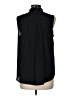 Ann Taylor Black Sleeveless Button-Down Shirt Size M - photo 2