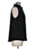 Ann Taylor Black Sleeveless Button-Down Shirt Size M - photo 4