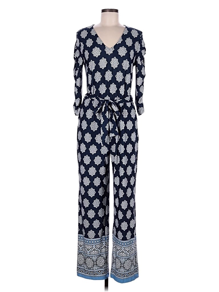 Pre-owned Ny Collection Jumpsuit In Blue