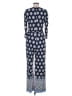NY Collection Paisley Blue Jumpsuit Size M (petite) - photo 2