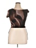 Assorted Brands 100% Polyester Brown Sleeveless Blouse Size 14 - photo 1