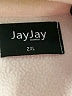 JayJay Company 100% Polyester Solid Ivory Track Jacket Size 2X - photo 6