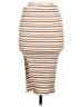 Endless Blu Stripes Ivory Tan Casual Skirt Size M - photo 2