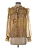 Fate Gold Long Sleeve Blouse Size S - photo 1