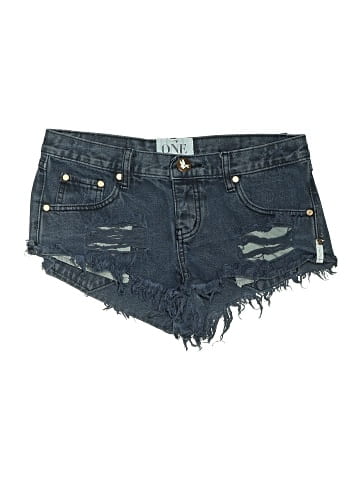 One by One Teaspoon Denim Shorts (view 1)