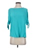 Korye 100% Rayon Teal 3/4 Sleeve Top Size S - photo 1