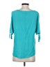 Korye 100% Rayon Teal 3/4 Sleeve Top Size S - photo 2