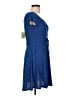 Rolla Coster Solid Blue Cocktail Dress Size L - photo 4