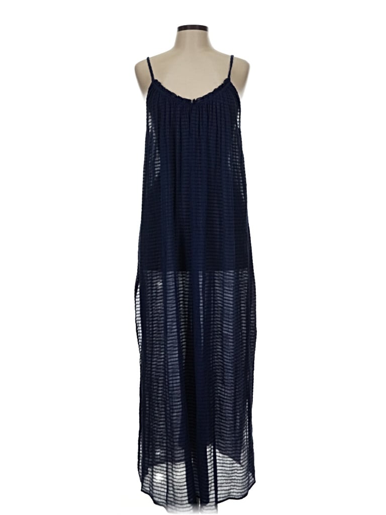 Pre-owned Lands' End Casual Dress In Blue