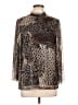Chico's Animal Print Brown Long Sleeve Top Size Lg (2) - photo 1