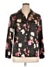 Croft & Barrow Floral Black Long Sleeve Blouse Size XL - photo 1