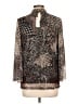 Chico's Animal Print Brown Long Sleeve Top Size Lg (2) - photo 2