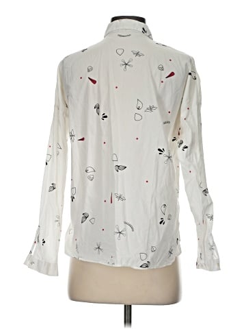 Zara Basic Long Sleeve Button-Down Shirt (view 2)