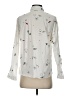 Zara Basic Print White Long Sleeve Button-Down Shirt Size S - photo 2