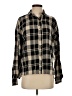 I. Joah Plaid Black Long Sleeve Button-Down Shirt Size S - photo 1