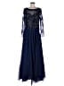 Xscape 100% Polyester Blue Cocktail Dress Size 8 - photo 1